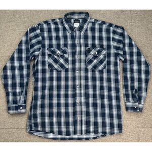 Codet Vtg Made In USA Men's‎ Button Up Long Sleeve Flannel Shirt Size L - Reg